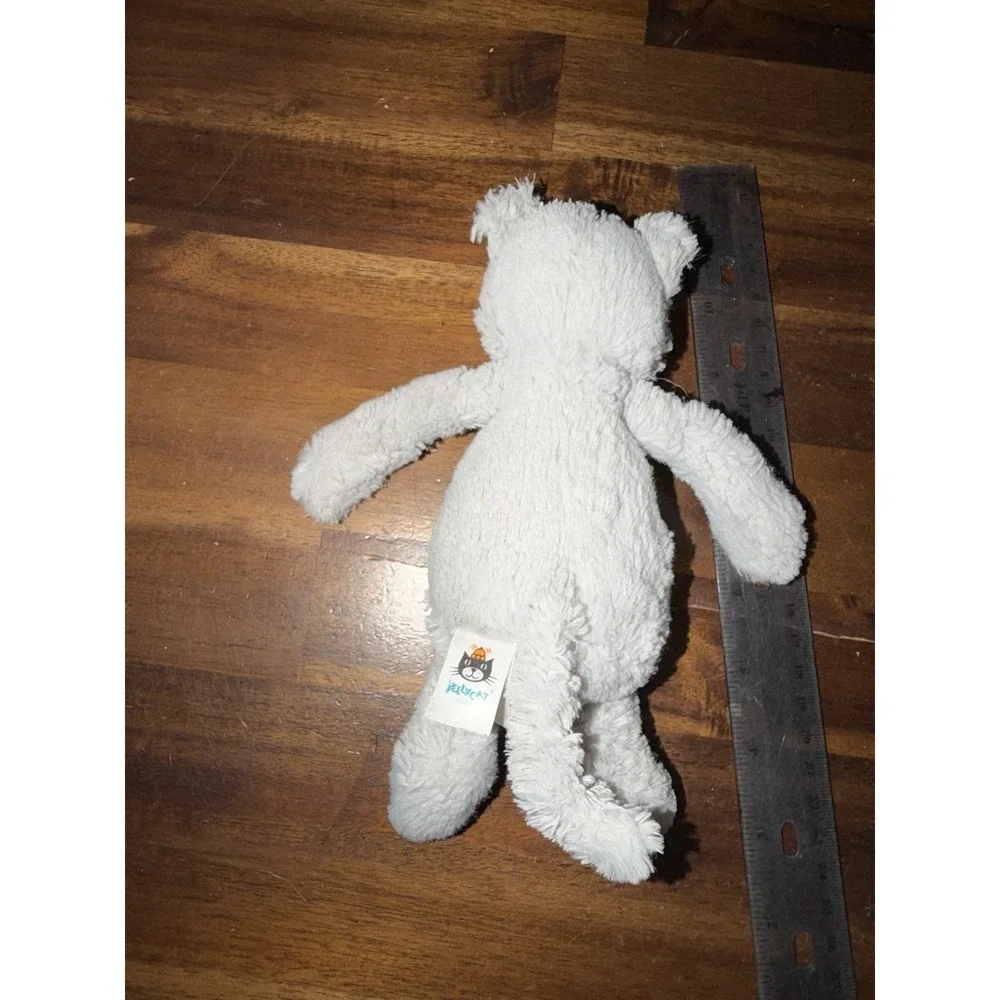 Jellycat Bashful Kitten Plush Small Gray Cat London Stuffed Animal Lovey 8
